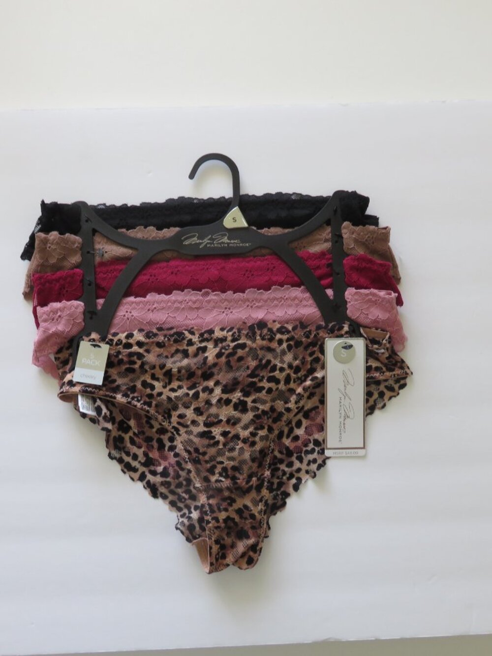 (#123) Marilyn Monroe Lace Cheeky underwear panties 5-pairs